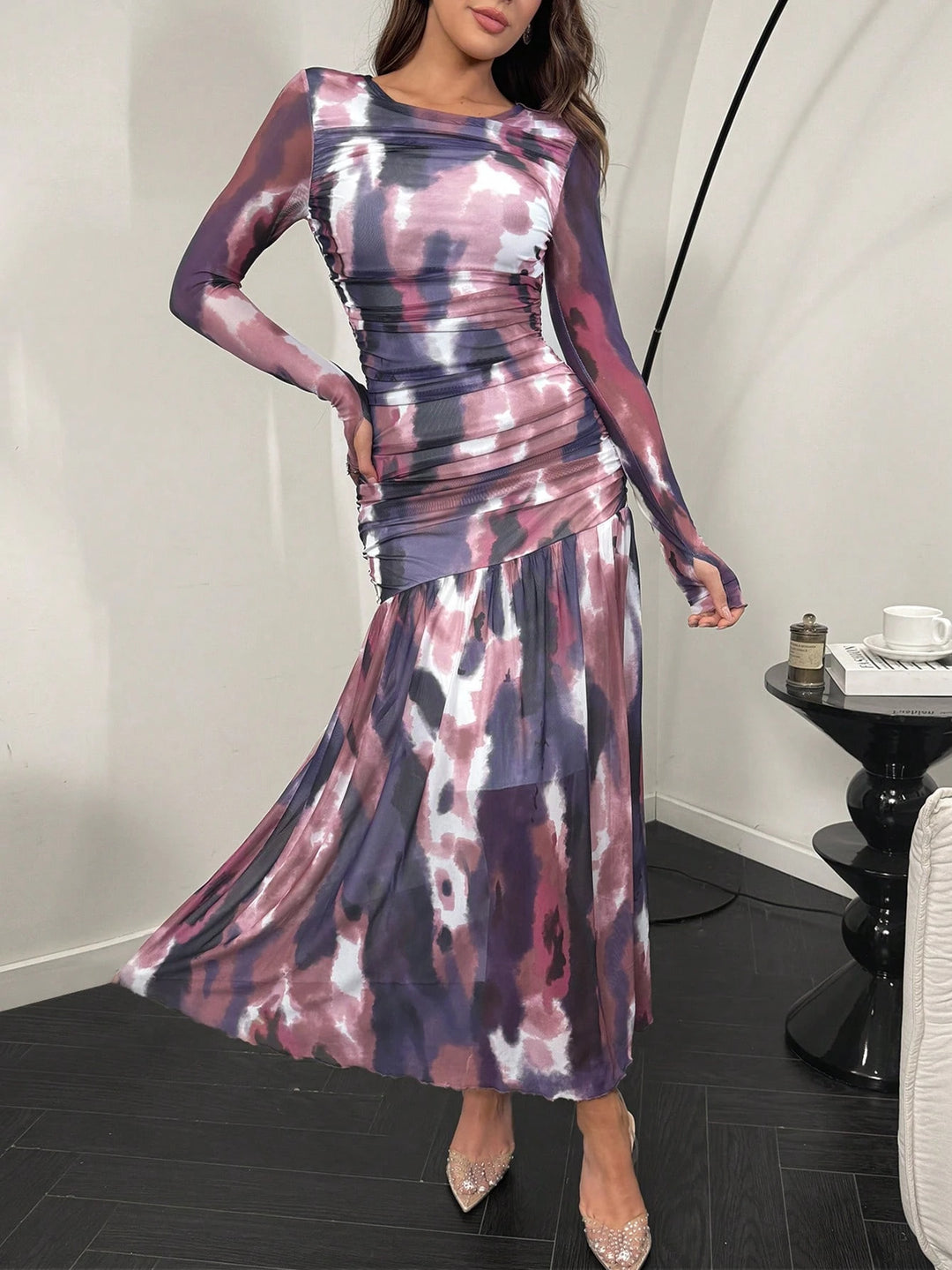 Rochie maxi SHEIN, mix culori