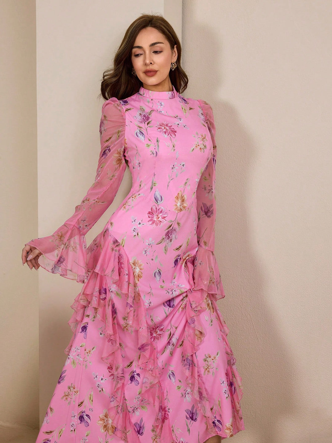 Rochie maxi SHEIN, roz