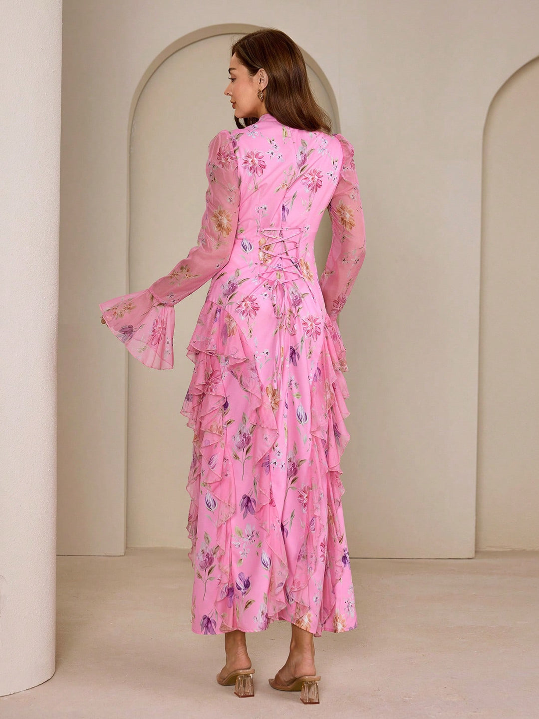 Rochie maxi SHEIN, roz