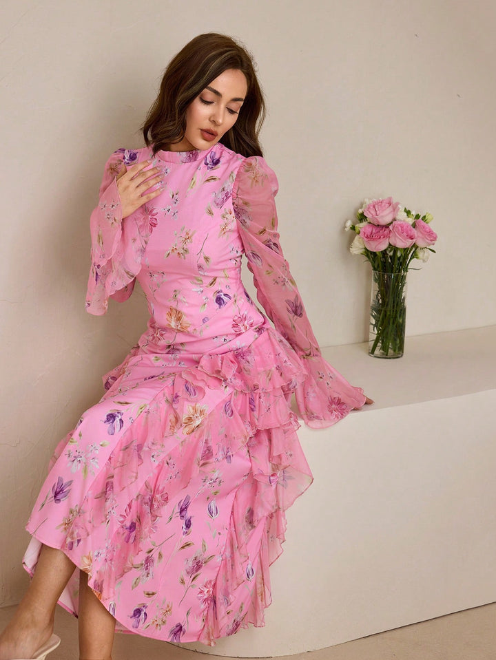 Rochie maxi SHEIN, roz