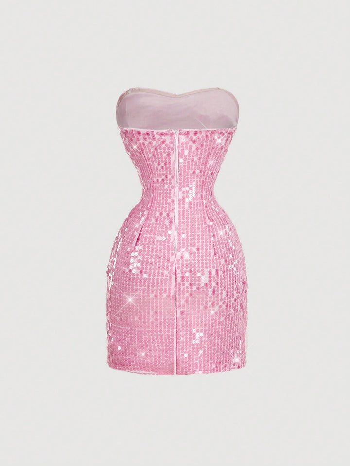 Rochie mini SHEIN, roz