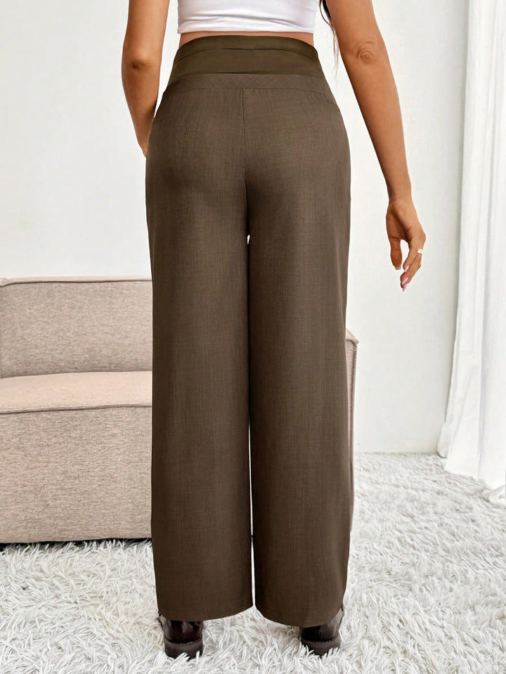 Pantaloni SHEIN, maro