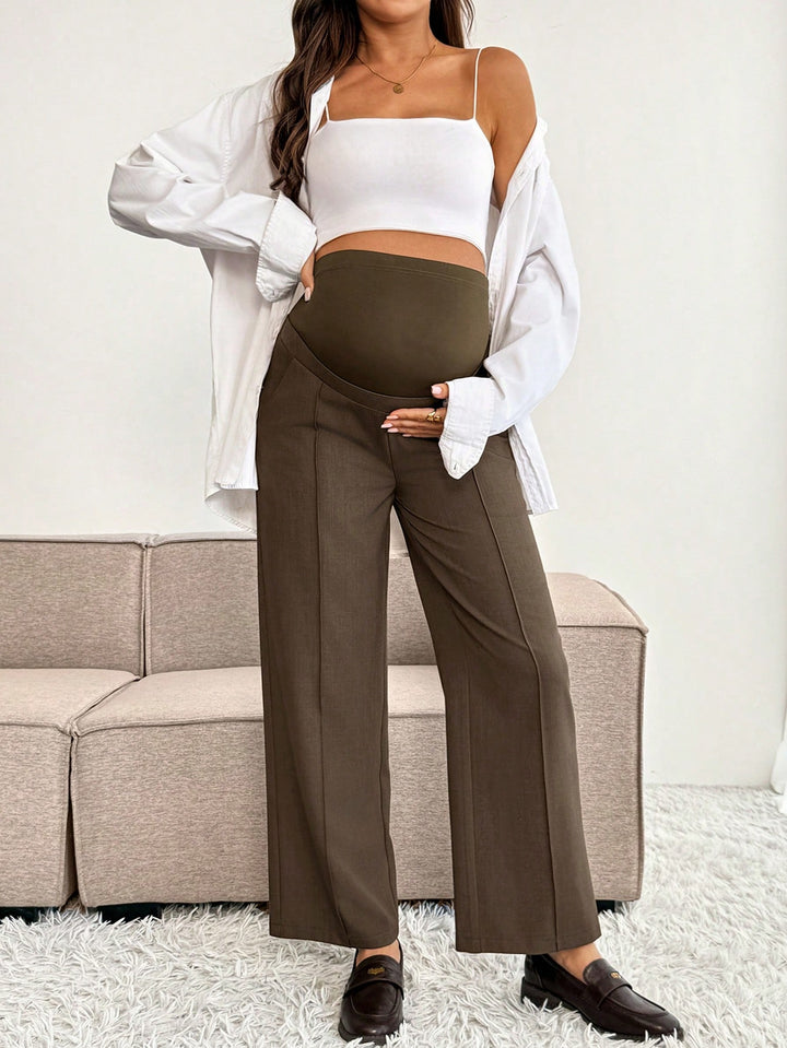 Pantaloni SHEIN, maro