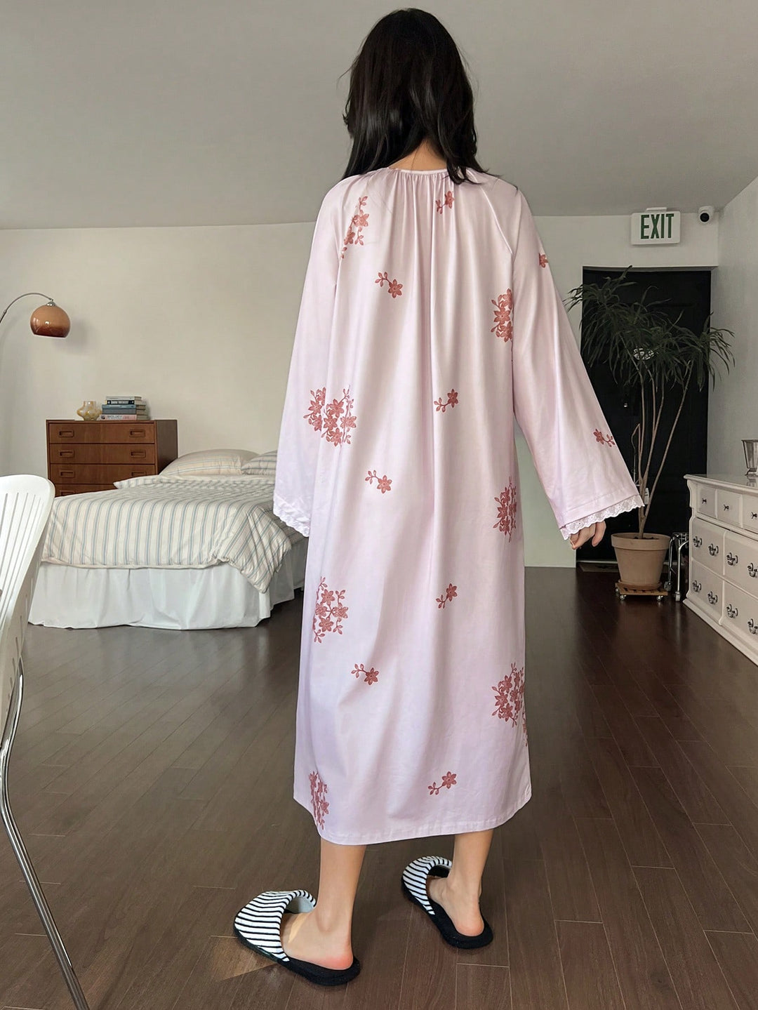 Rochie de noapte SHEIN, roz