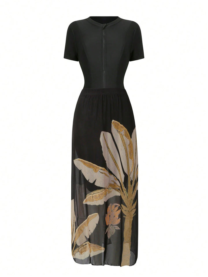 Costum de baie SHEIN, mix culori