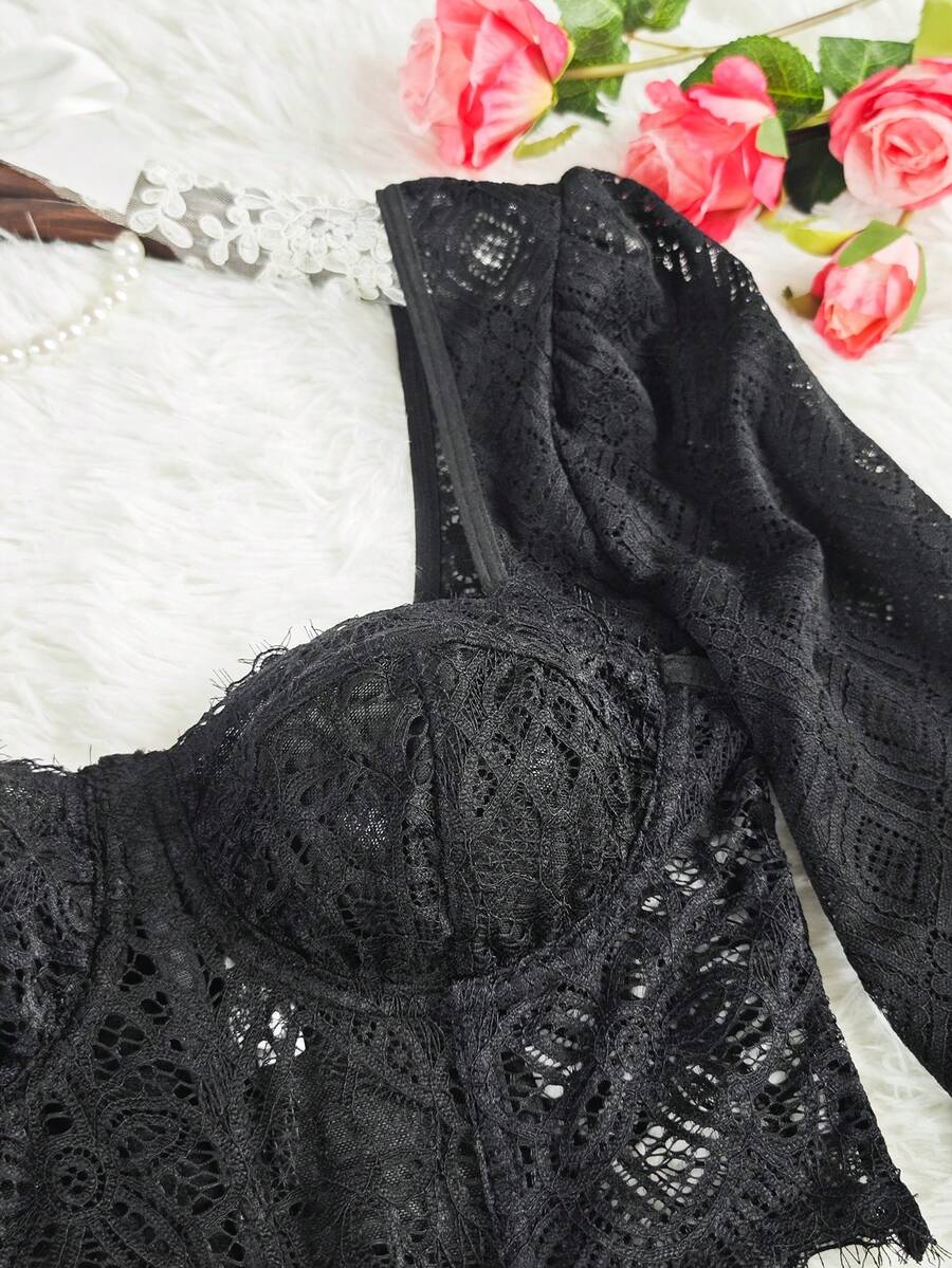 Top SHEIN, negru