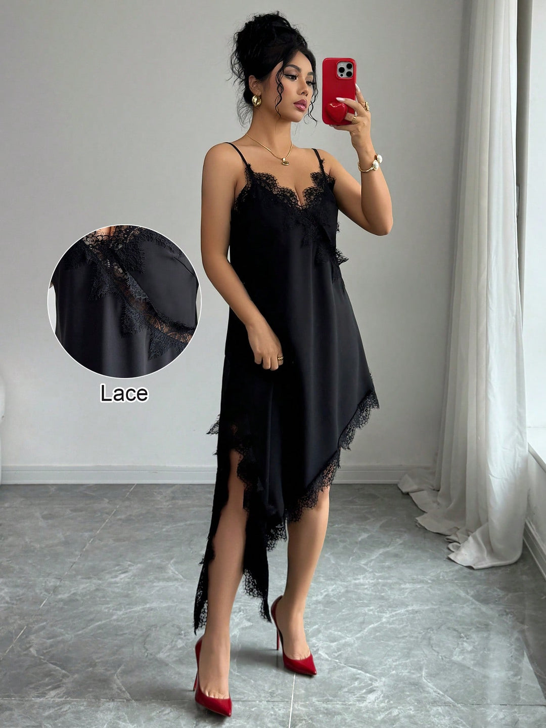 Rochie midi SHEIN, negru