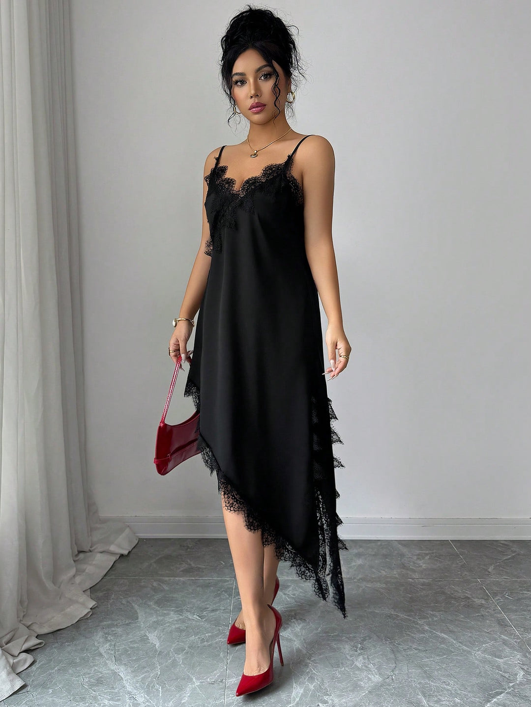 Rochie midi SHEIN, negru