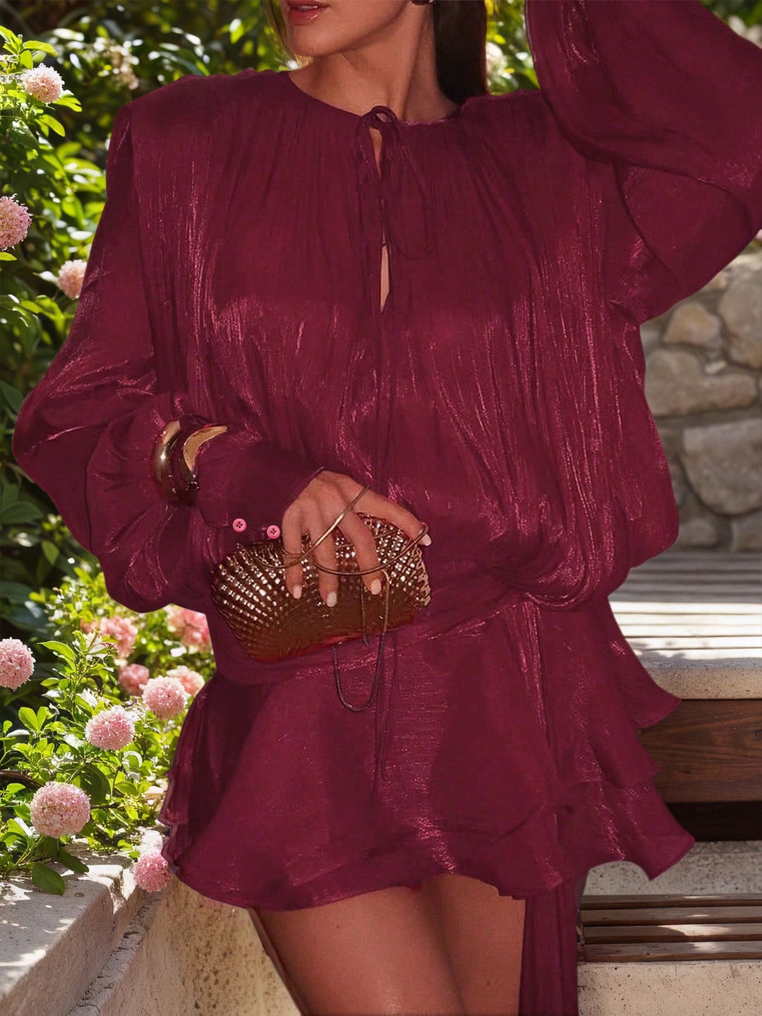 Rochie mini SHEIN, vișiniu
