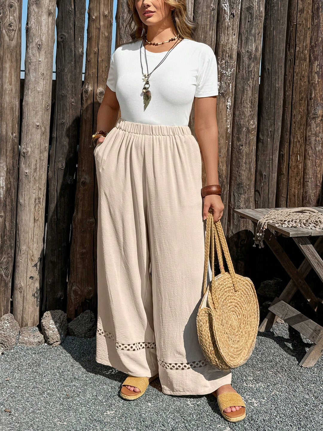 Pantaloni SHEIN, portocaliu