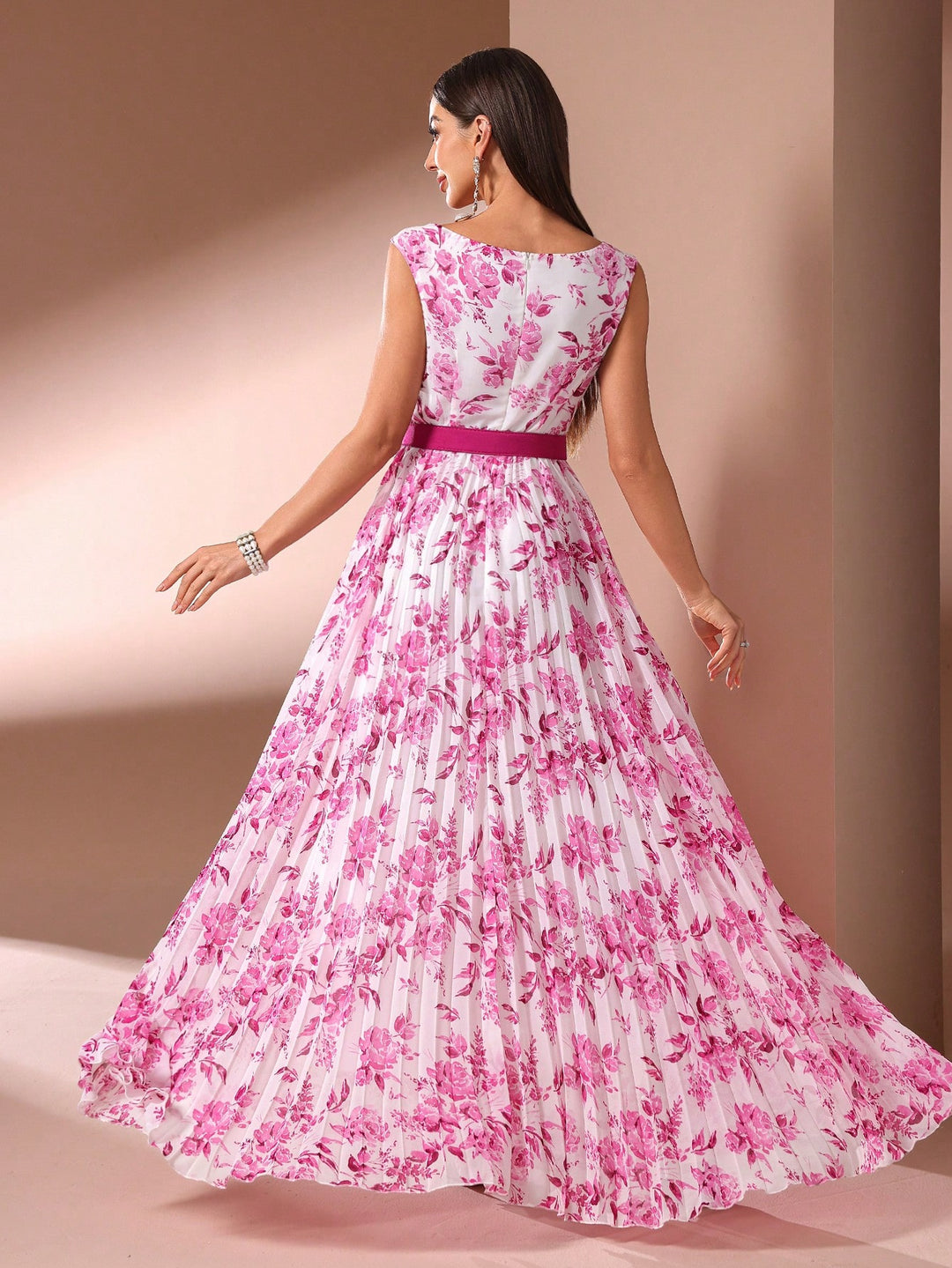 Rochie maxi SHEIN, roz