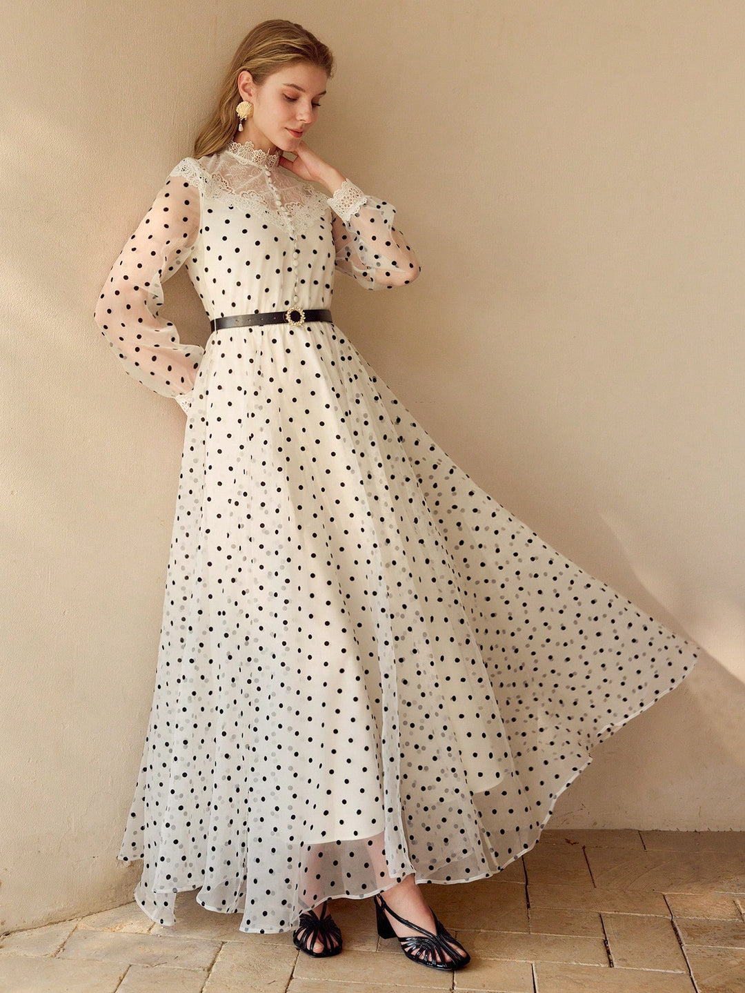 SHEIN maxi ruha, fekete