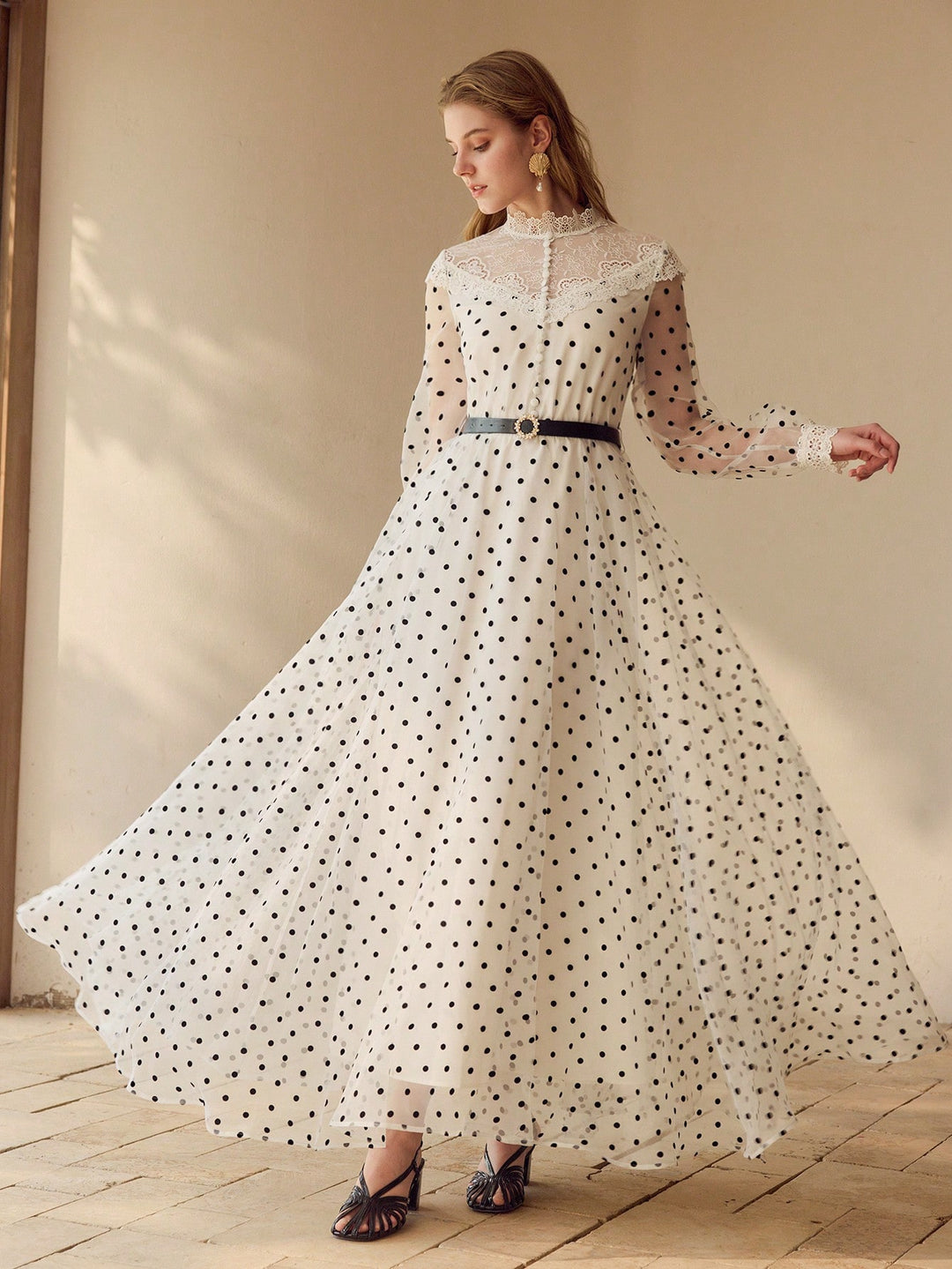 SHEIN maxi ruha, fekete