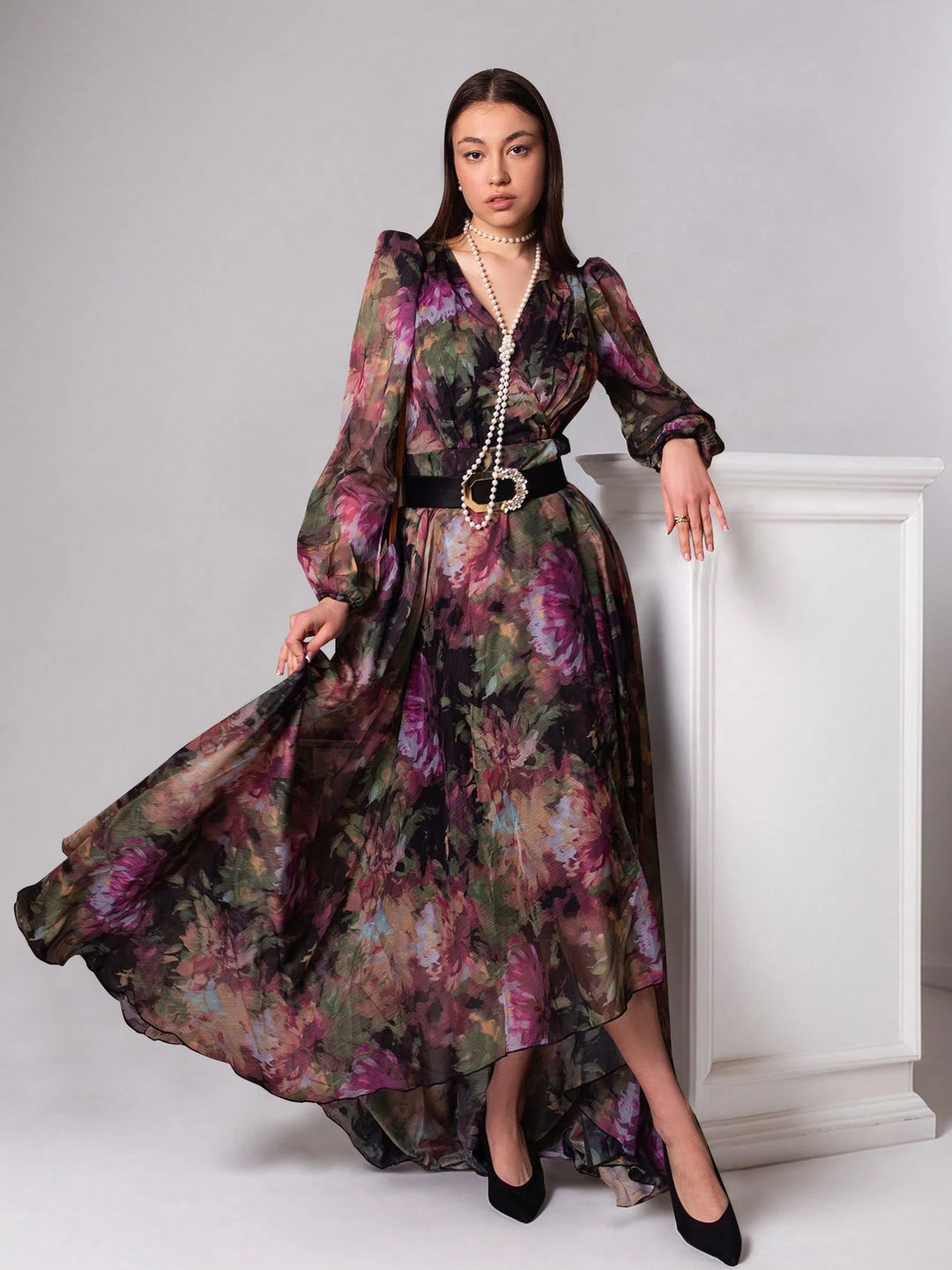 Rochie maxi SHEIN, mix culori