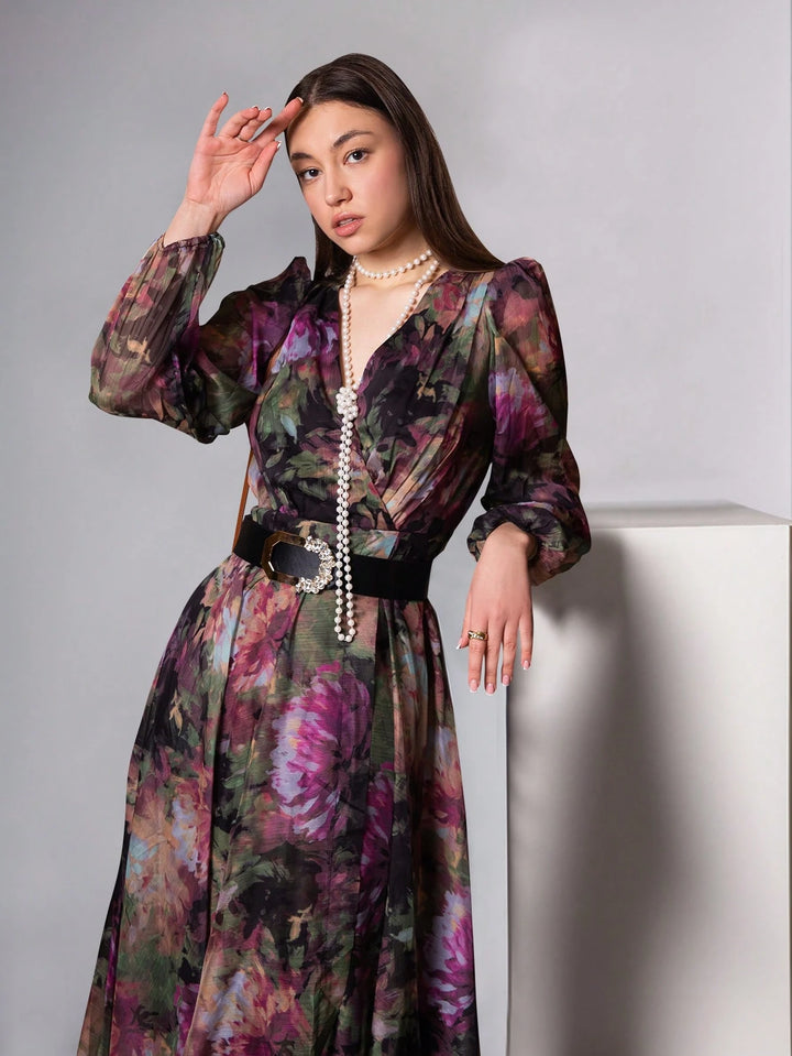 Rochie maxi SHEIN, mix culori