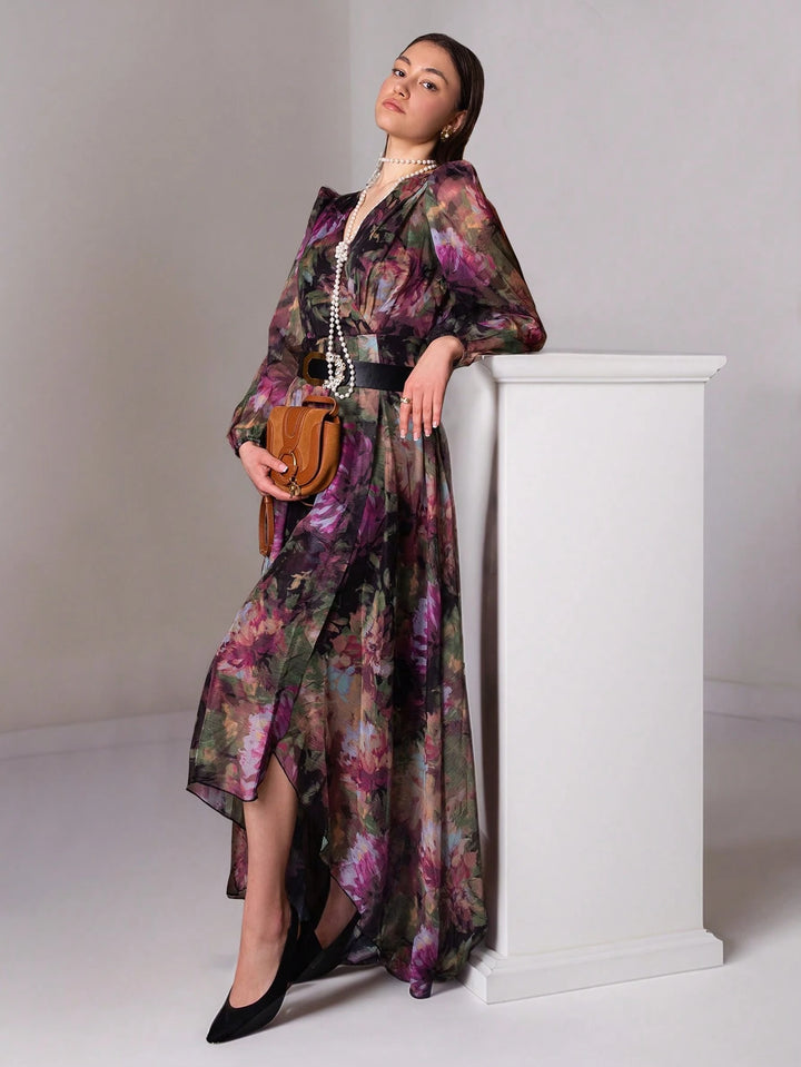 Rochie maxi SHEIN, mix culori