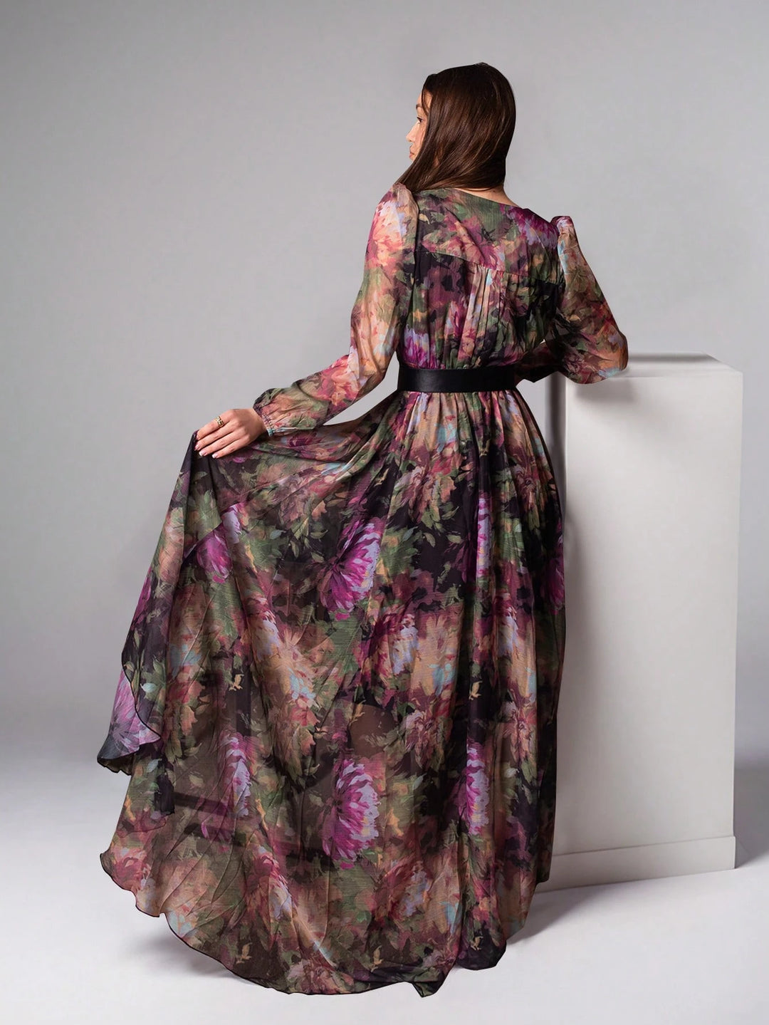 Rochie maxi SHEIN, mix culori