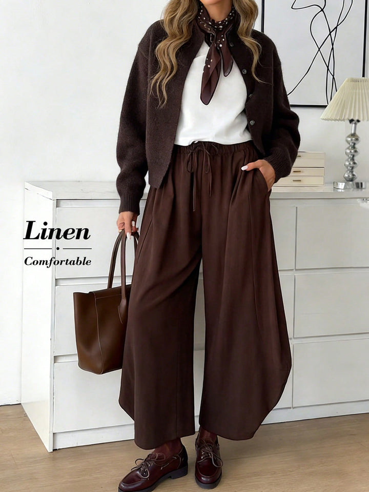 Pantaloni SHEIN, maro