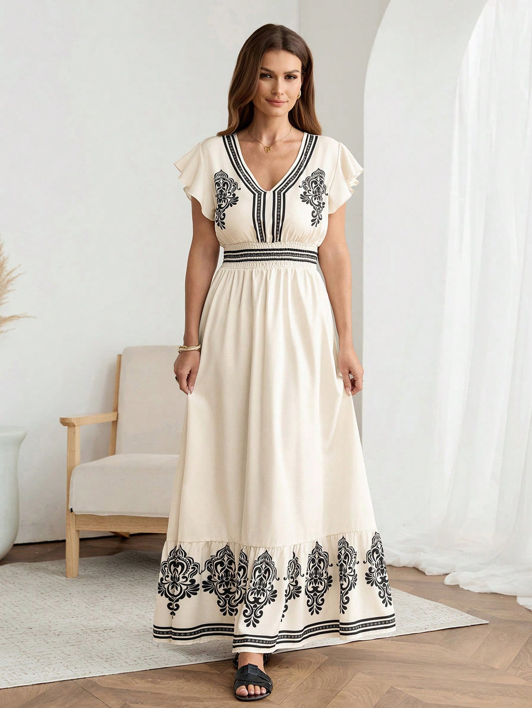 Rochie maxi SHEIN, mix culori