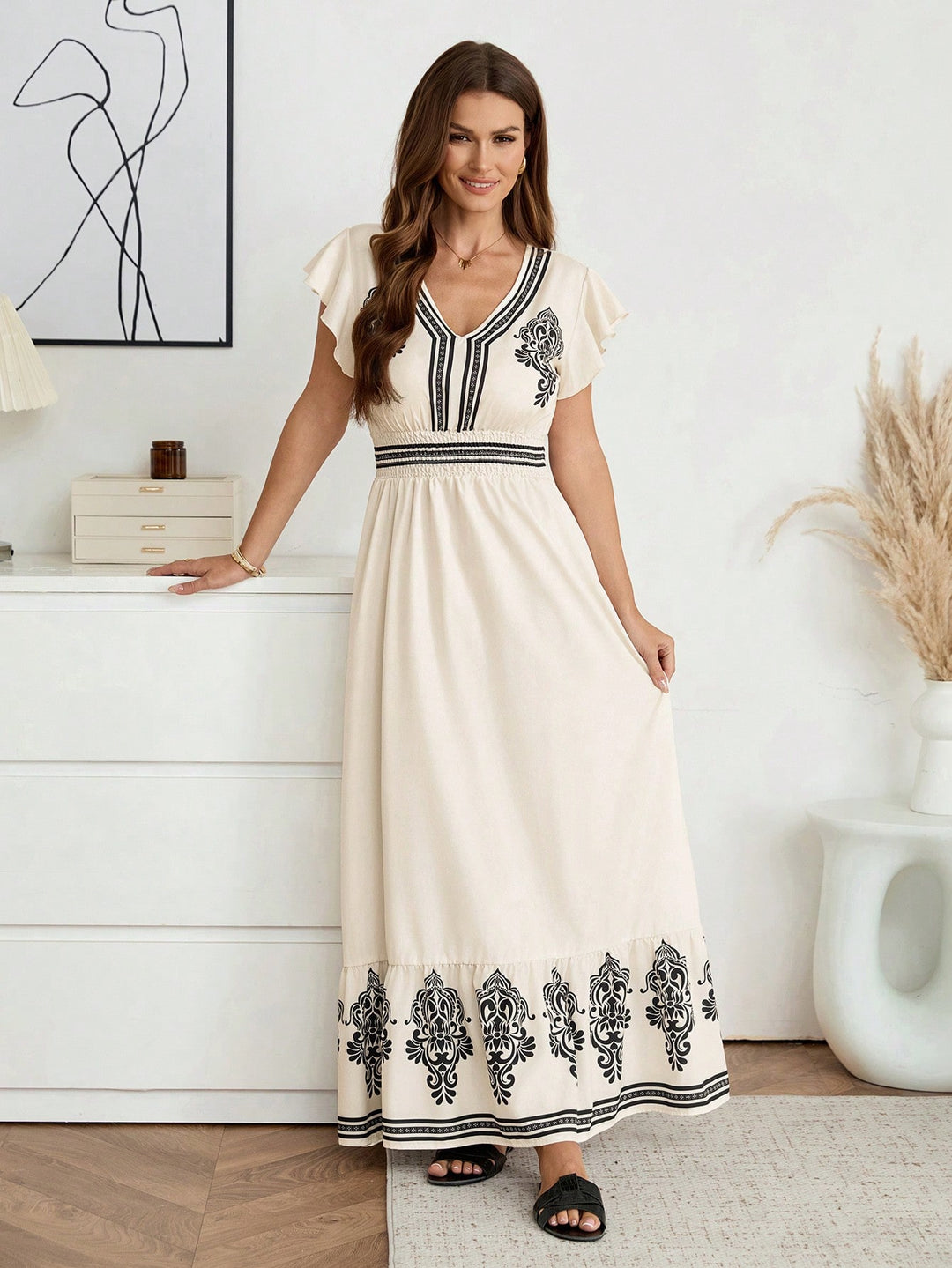 Rochie maxi SHEIN, mix culori