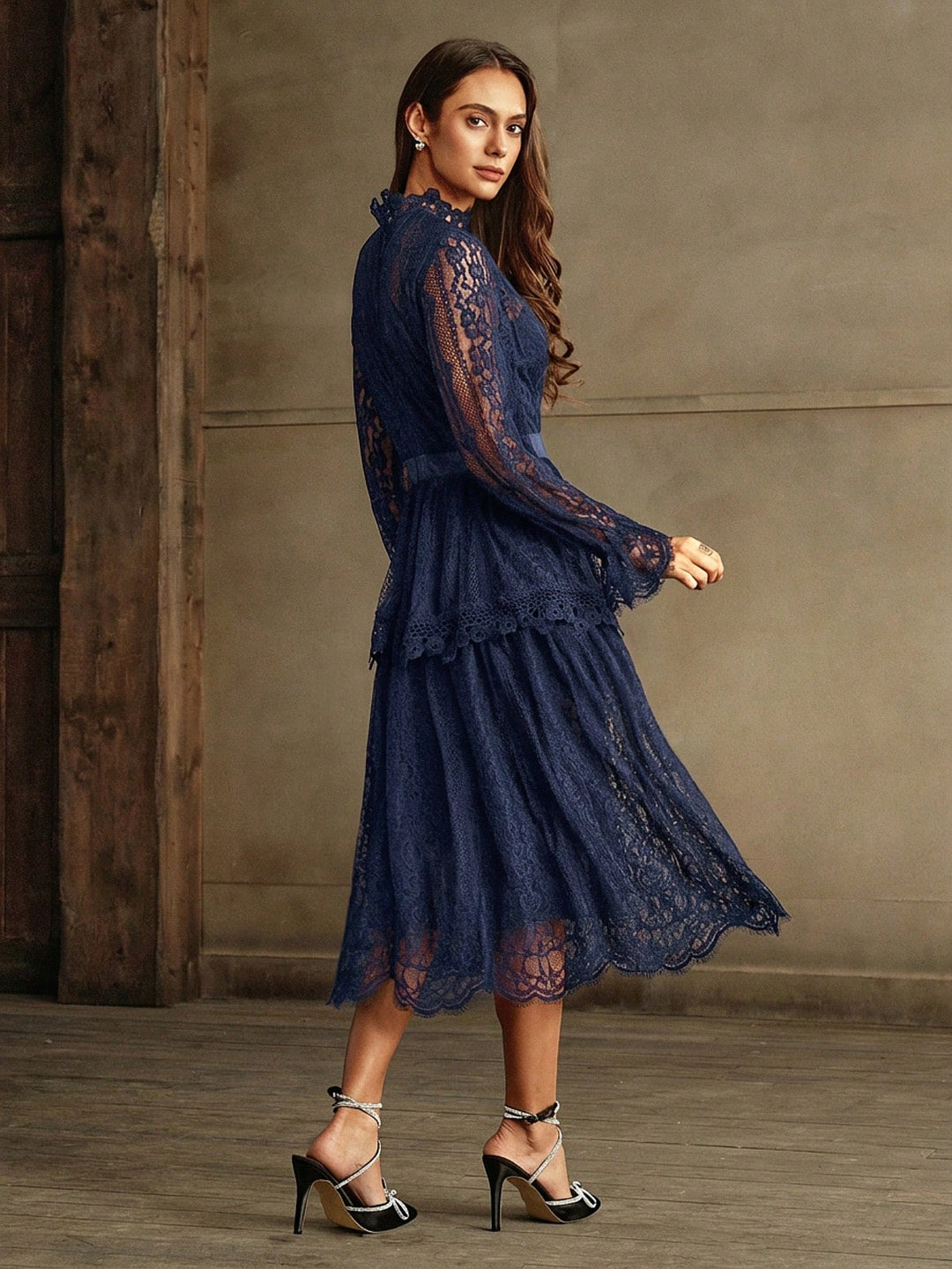 Rochie midi SHEIN, albastru