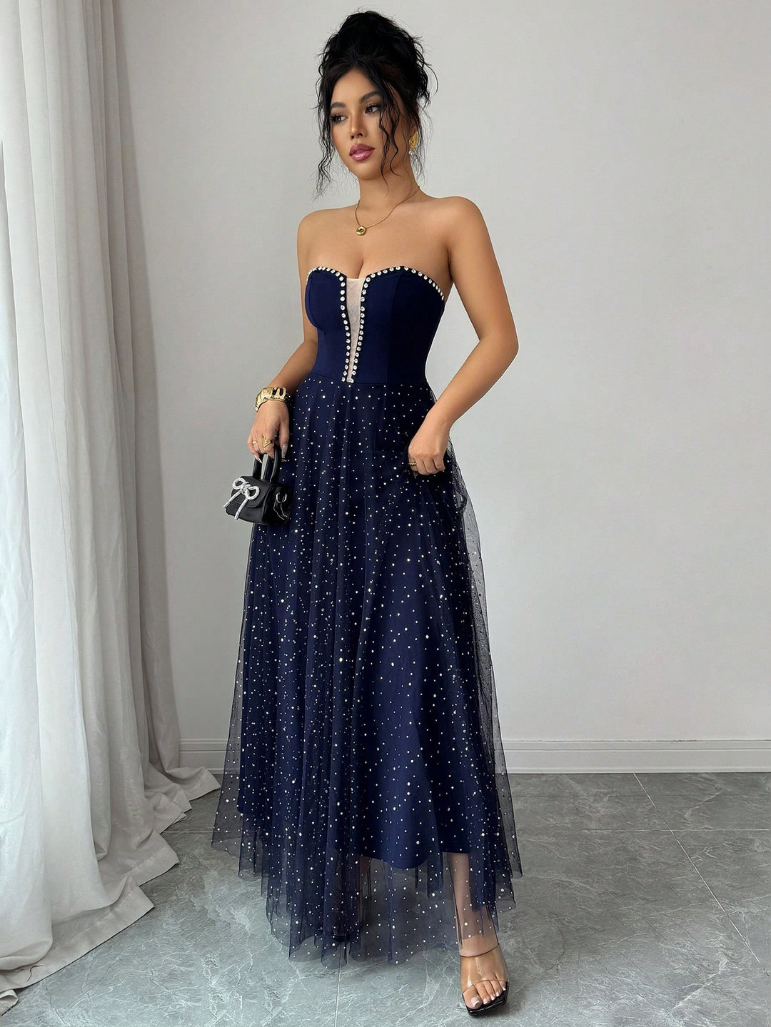 Rochie maxi SHEIN, albastru