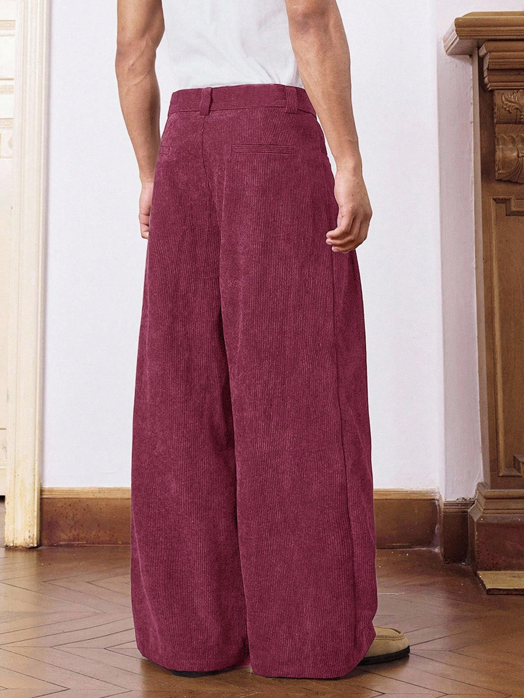 Pantalon SHEIN, vișiniu