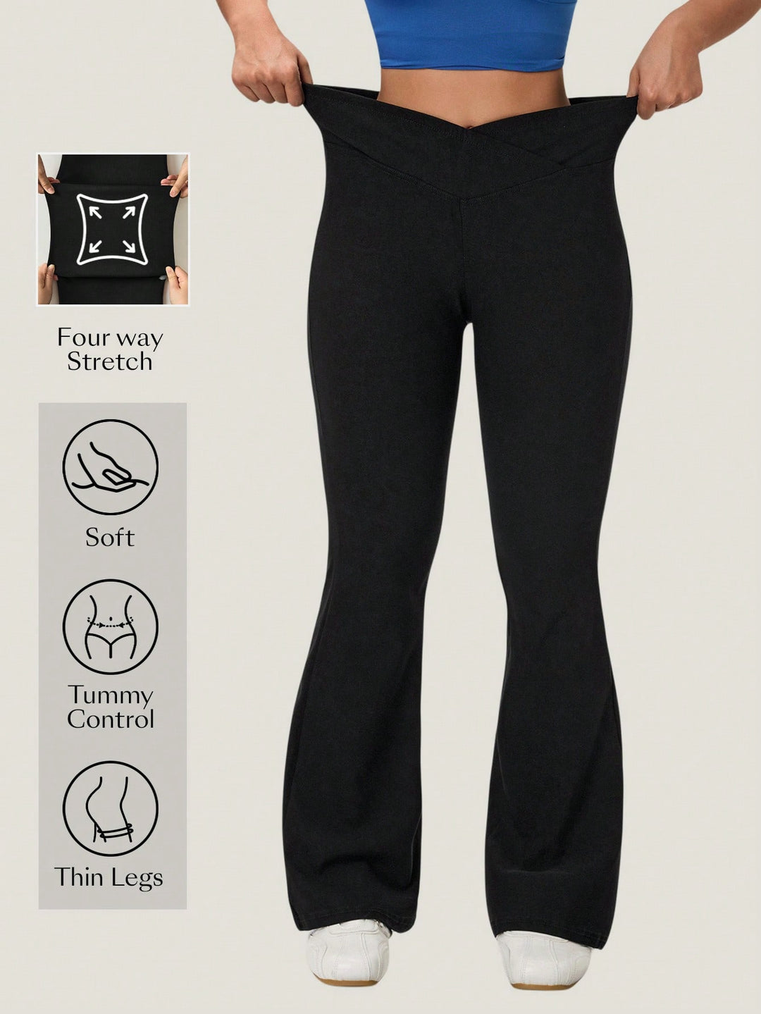 Pantaloni SHEIN, negru