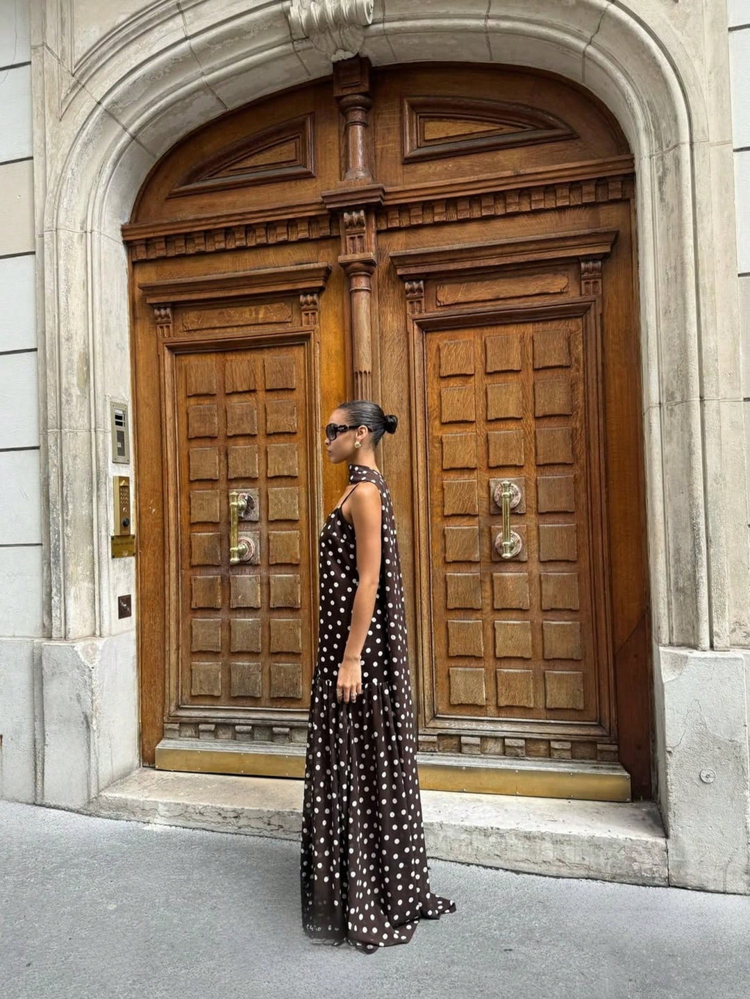 Rochie maxi SHEIN, maro