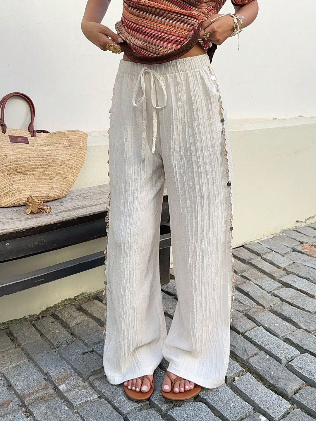 Pantaloni SHEIN, portocaliu