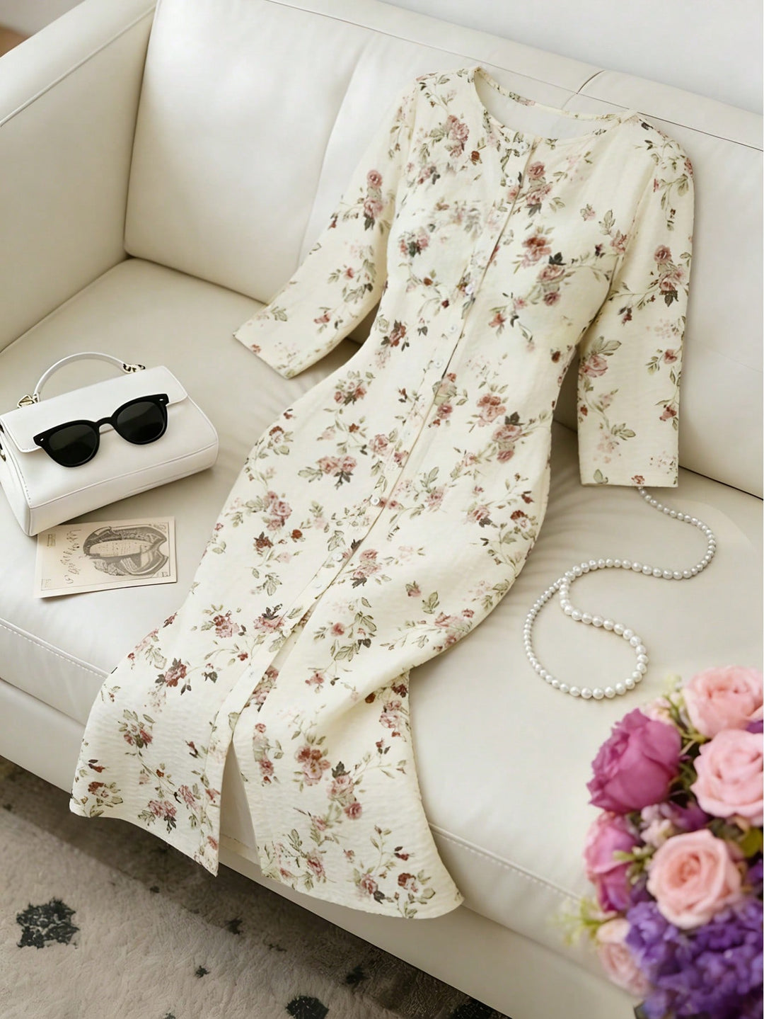 Rochie midi SHEIN, portocaliu