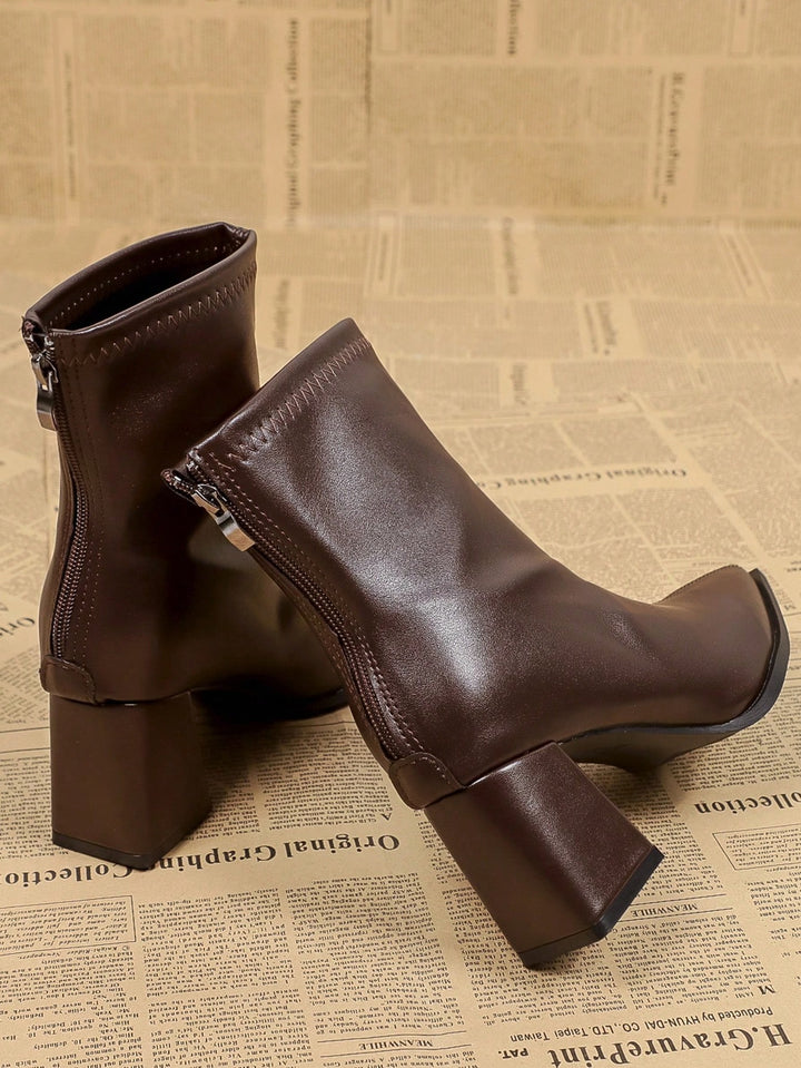 Botine SHEIN, maro