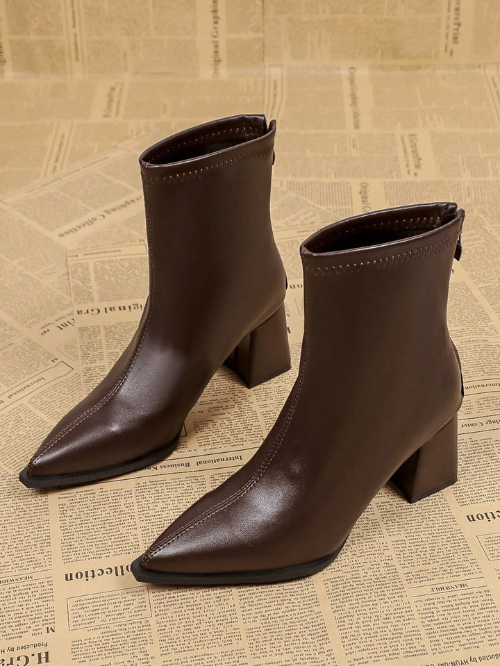 Botine SHEIN, maro