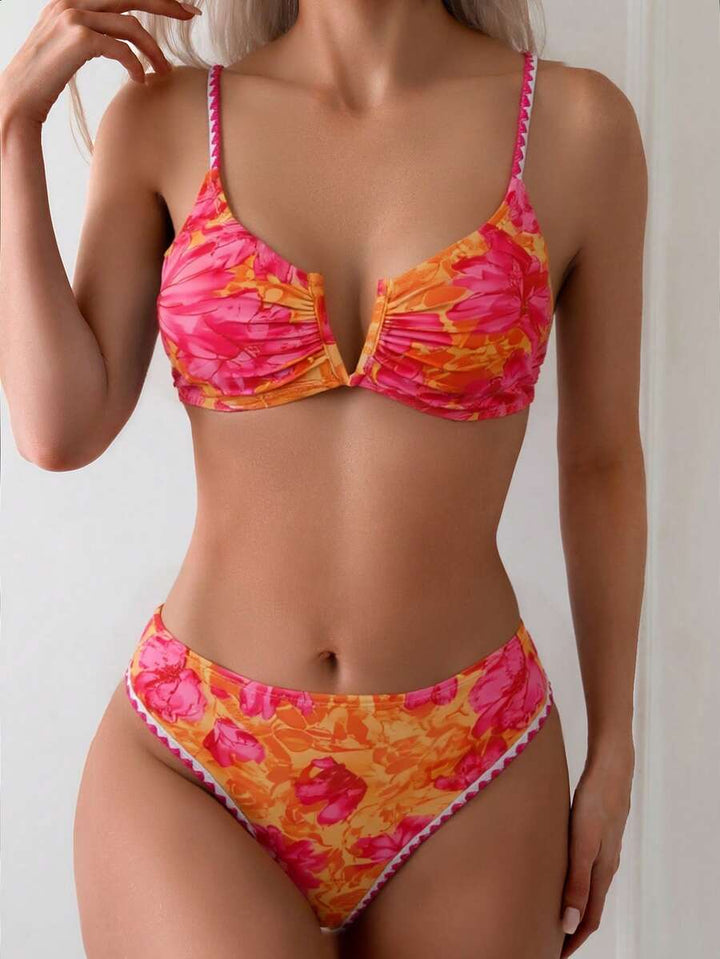 Costum de baie SHEIN, mix culori