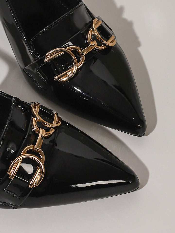 Pantofi cu toc SHEIN, negru