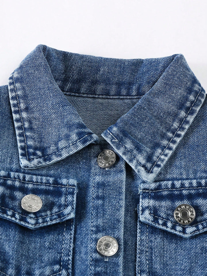 Rochie de denim SHEIN, albastru