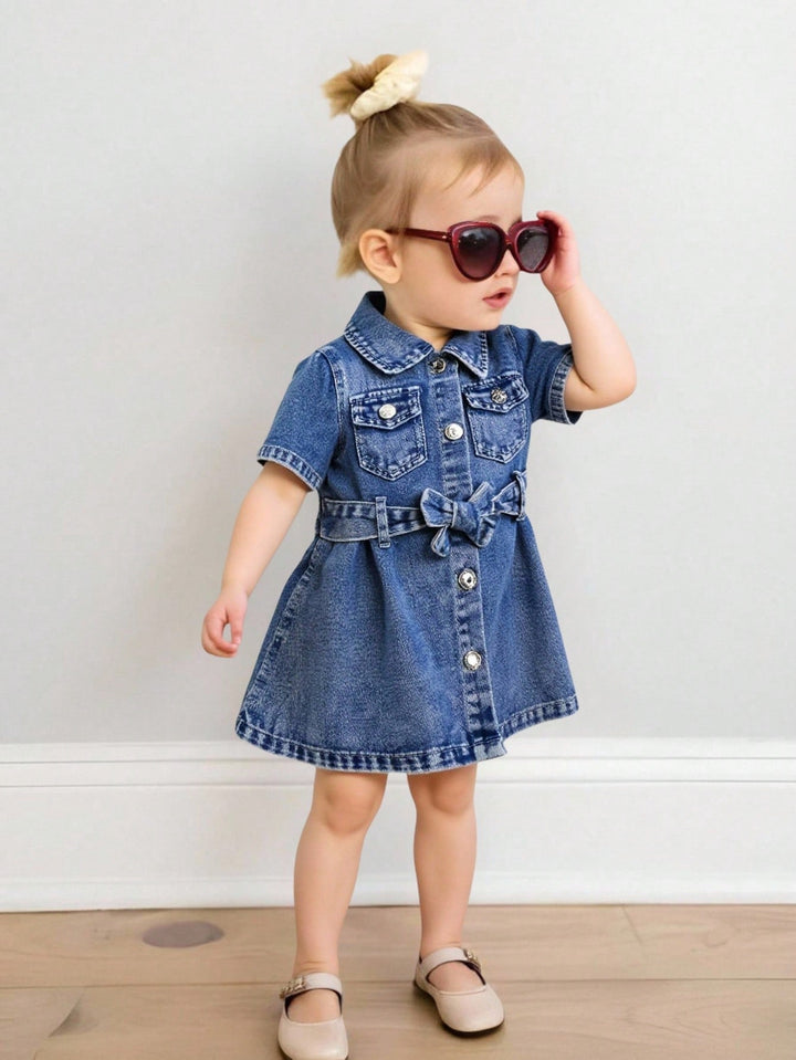 Rochie de denim SHEIN, albastru