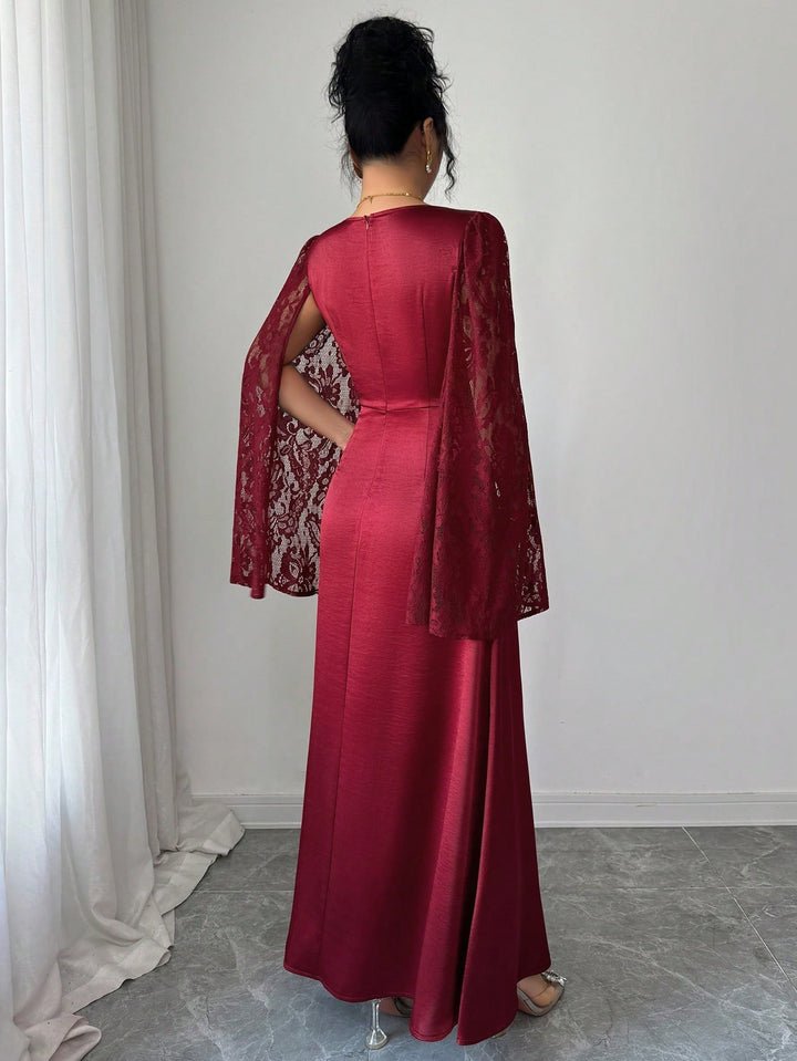 Rochie maxi SHEIN, vișiniu