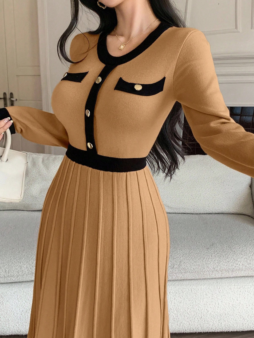 SHEIN ruha, khaki