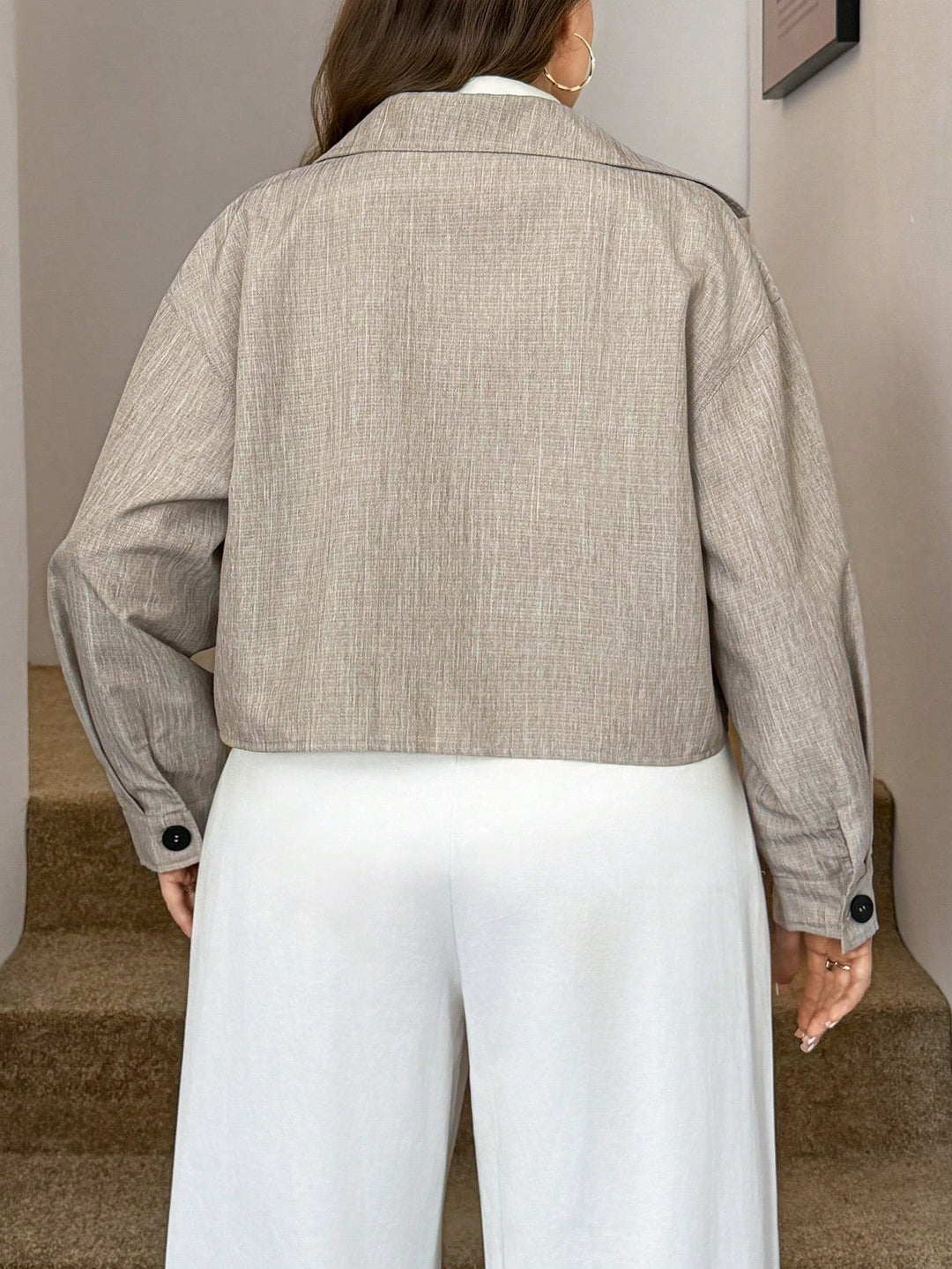 Jachetă SHEIN, kaki