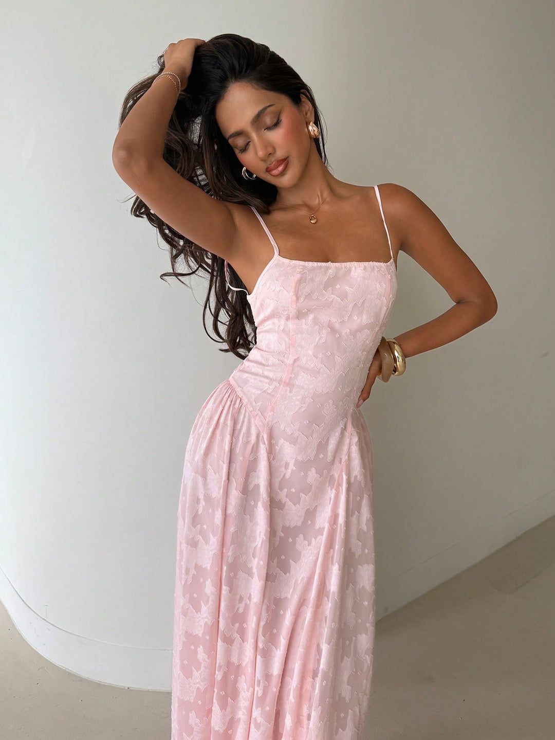 Rochie maxi SHEIN, roz