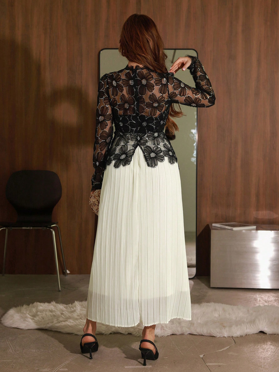 Rochie midi SHEIN, negru