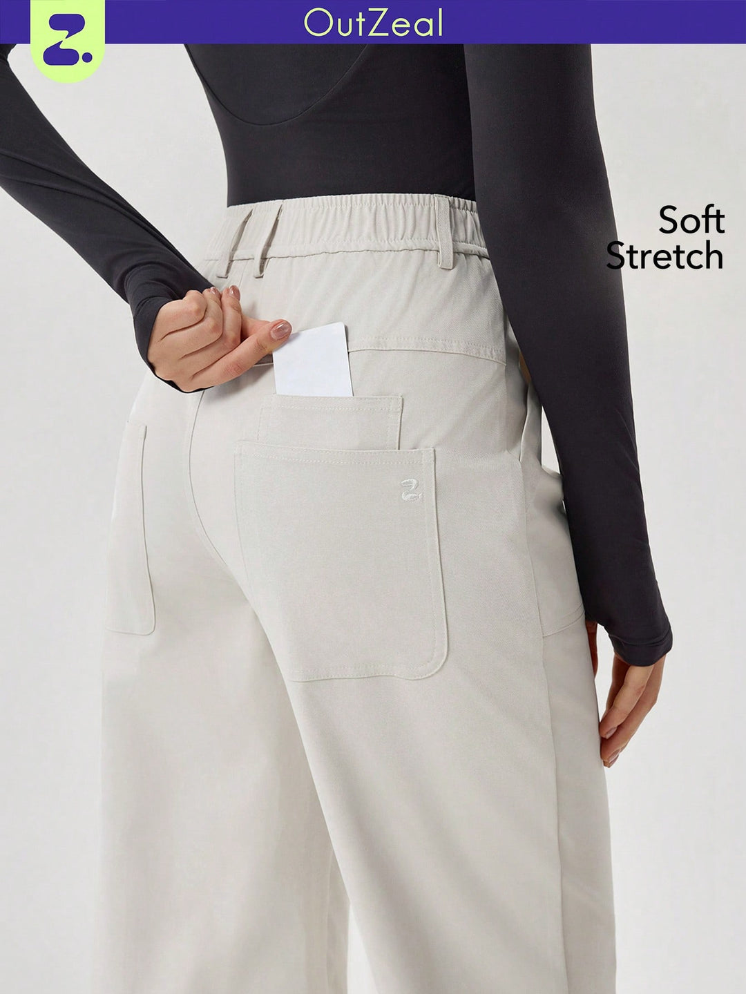 Pantaloni SHEIN, alb