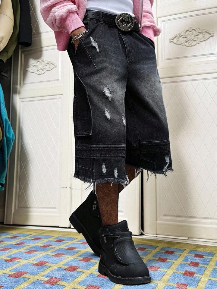 Pantaloni scurți SHEIN, negru