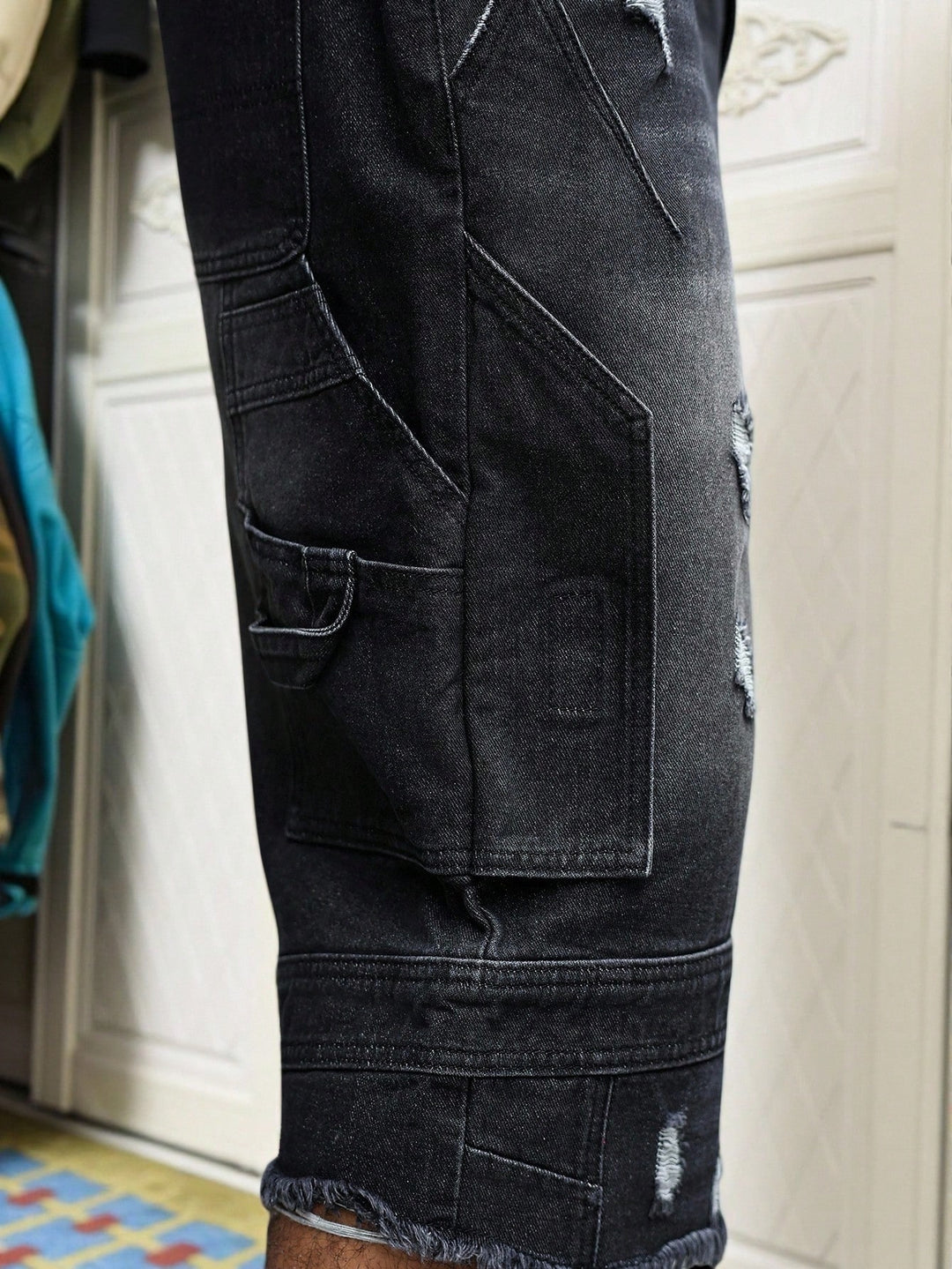 Pantaloni scurți SHEIN, negru