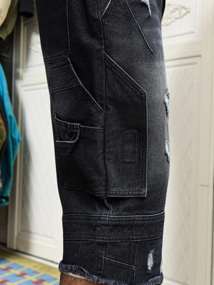Pantaloni scurți SHEIN, negru