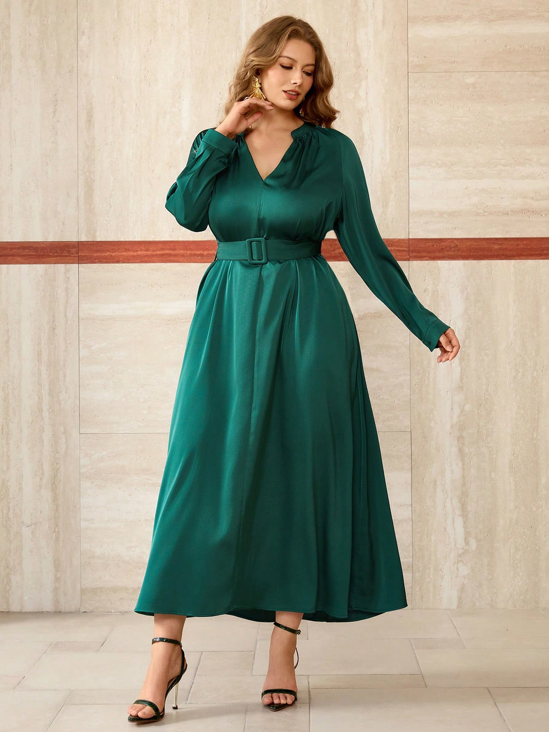Rochie SHEIN, kaki
