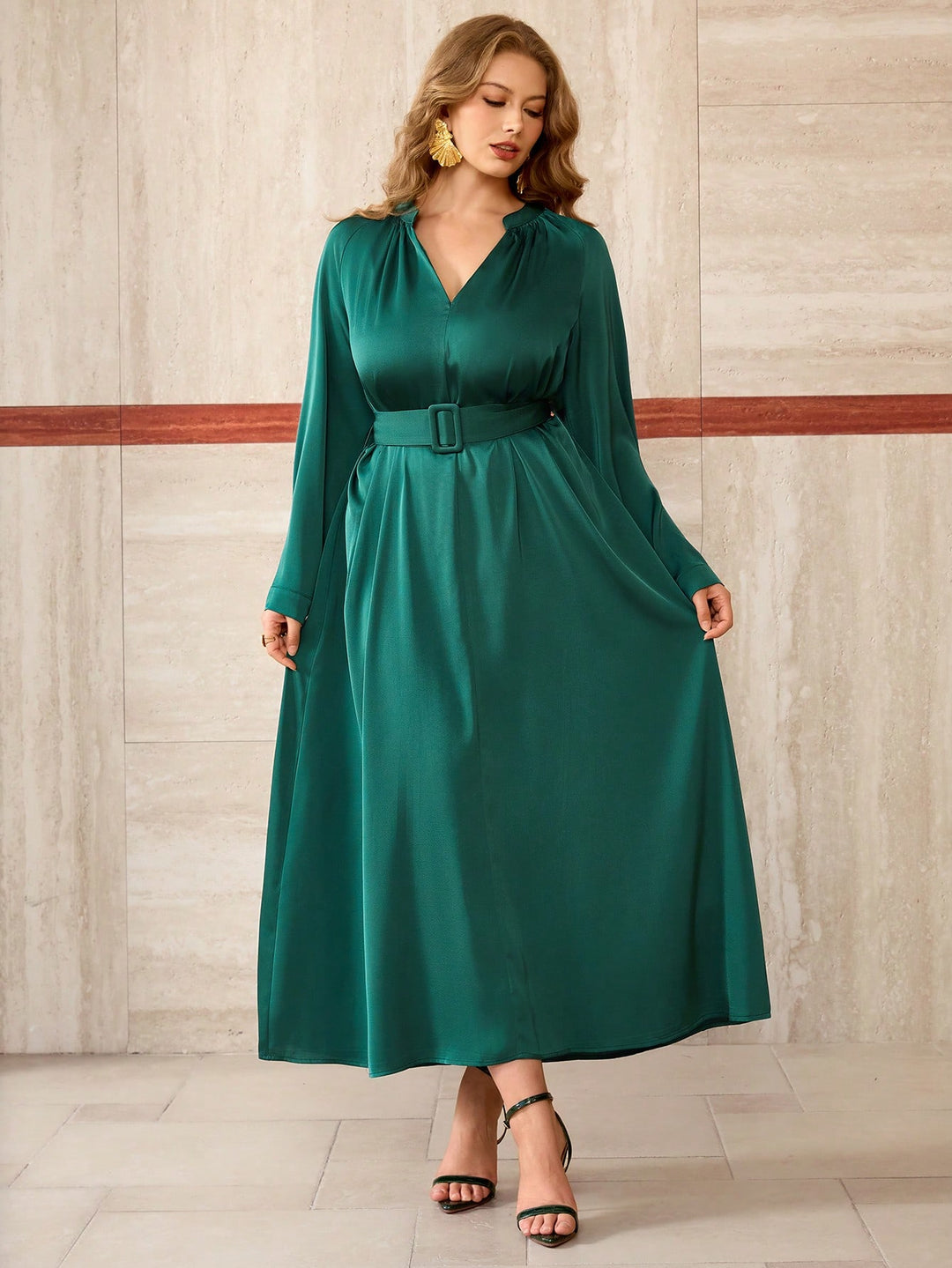 Rochie SHEIN, kaki
