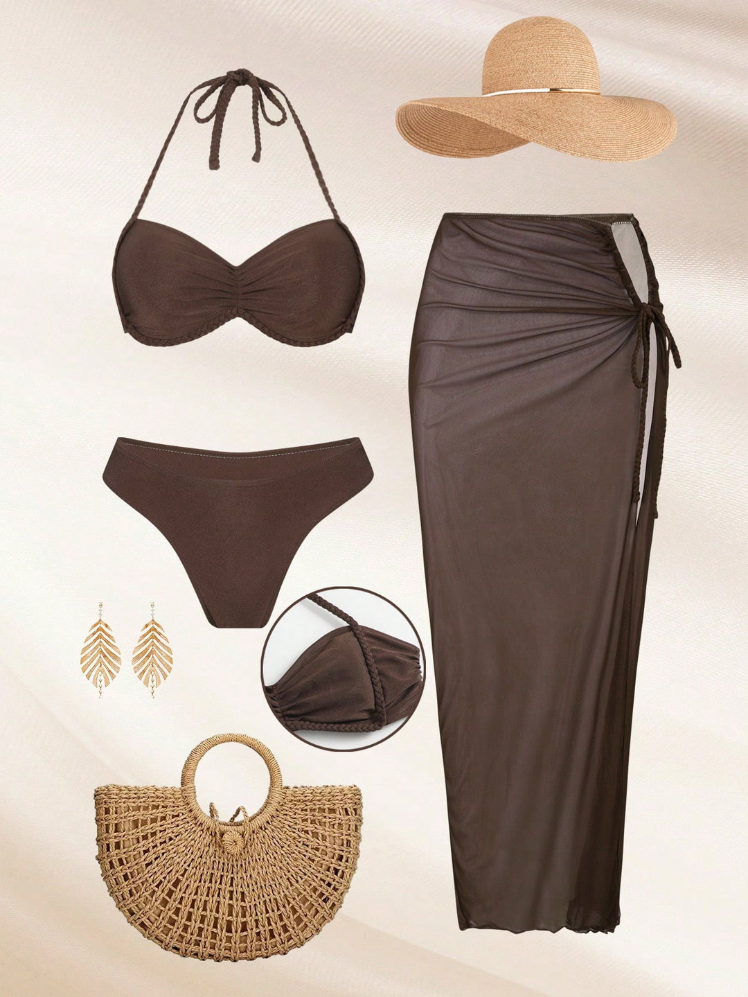 Set bikini SHEIN, maro