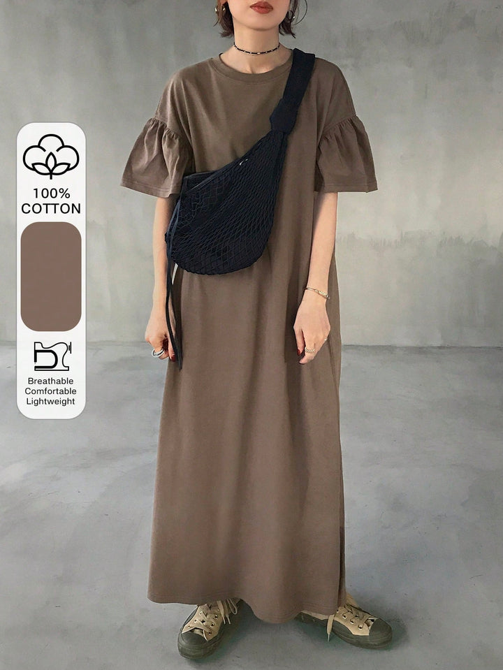 Rochie maxi SHEIN, maro